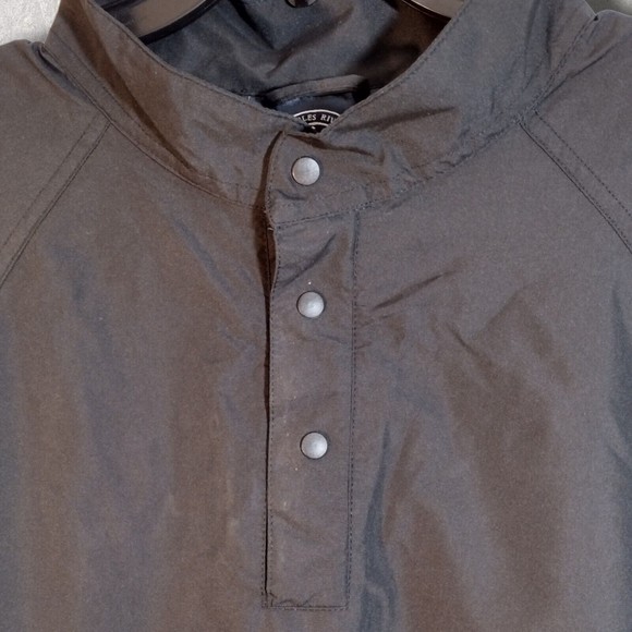 New Charles River Apparel Men's Windshirt, Black, Size L, Polyester with Pockets - Picture 3 of 11